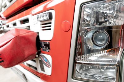 Feuerwehrauto von vorne