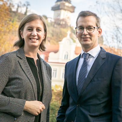 LR Barbara Eibinger-Miedl und Martin Payer
