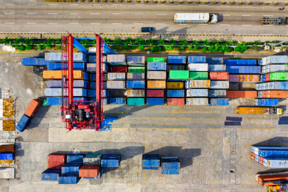 Container von oben
