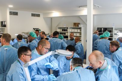 International Pelvic Master": eine der beiden Kursräume der ITS für Arbeiten/Schulungen am Präparat