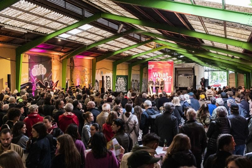 Die Creative Community bei der Eröffnung des Designmonats Graz 2024