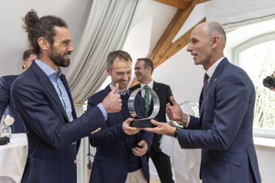 Landesrat DI Willibald Ehrenhöfer bei der Verleihung des Innovationspreis im Schloßberghotel Graz