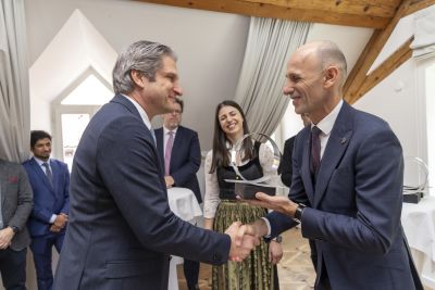Landesrat DI Willibald Ehrenhöfer bei der Verleihung des Innovationspreis im Schloßberghotel Graz