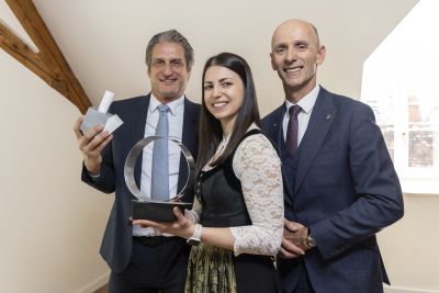 Gunther Prelog (voestalpine BÖHLER), Andrea Pop (voestalpine BÖHLER) und Landesrat Willibald Ehrenhöfer