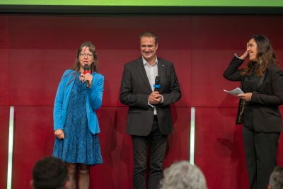 Rektorin Engelhardt-Nowitzky (FH Joanneum), Christoph Ludwig (SFG), Susanne Urschler (Styrian Food Hub)