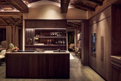 moderne Küche aus Holz